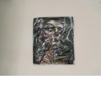 ROCK EAGLE Black round neck t-shirt with white hair woman pattern Size 3XL