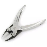 PARALLEL ACTION FLAT NOSE PLIERS DOUBLE NYLON JAWS JEWELLERY WATCH CRAFTS TOOL