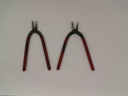 Set of 2 Flat nose pliers, jewelry making tools 