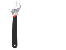 Adjustable wrench with protective cover to prevent electric shock