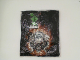 ROCK EAGLE Black hooded jacket with engine grim reaper pattern Size L