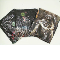 Set of 3 ROCK @TEES Black round neck t-shirt with rock band pattern Size XL