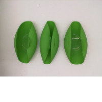 Set of 3 Green silicone cup  