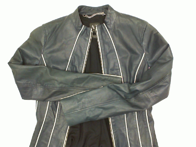 Blue leather jacket Blue leather jacket