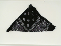 Black handkerchief with white pattern Black handkerchief with white pattern