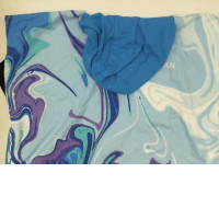 Indigo blue hooded bathrobe Indigo blue hooded bathrobe