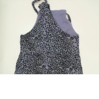 Blue-purple leopard print long dress Blue-purple leopard print long dress