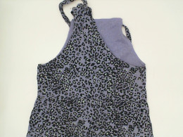 Blue-purple leopard print long dress Blue-purple leopard print long dress