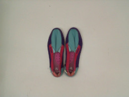 Women's light green and blue sneakers