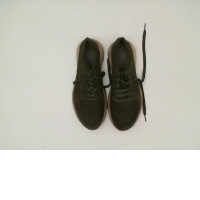 Men's green and white sneakers