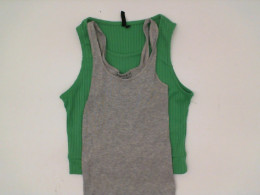 Set of 2 Women's green and gray tank top