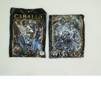 Set of 2 black CABALLO t-shirt with ANiMAL print size S