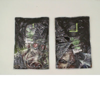 Set of 2 ROCK EAGLE Black T-shirt for kids with the image of a wild boar and a grim reaper