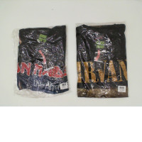 Set of 2 ROCK@TEES Black round neck t-shirt with rock band pattern Set of 2 ROCK@TEES Black round neck t-shirt with rock band pattern