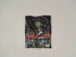 ROCK@TEES Black round neck t-shirt with Gundam pattern