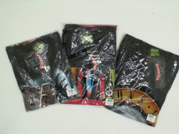 Set of 3 ROCK@TEES T-shirts / Collection of musical groups: KISS, NIRVANA, GUNS
