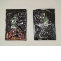 Set of 2 ROCK EAGLE Black round neck t-shirt with wolf and grim reaper pattern with lights 