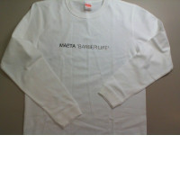 Sweatshirt white, Maeta "Barber life"