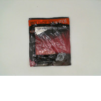 ROCK EAGLE Black round neck t-shirt with a grim reaper pattern with lights 