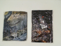 Set of 2 ROCK EAGLE Black round neck t-shirt with white wolf and scythe pattern