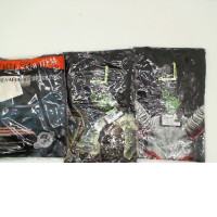 Set of 3 ROCK EAGLEBlack round neck T-shirt with grim reaper pattern