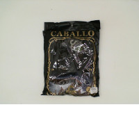 SUPER GLOW Black round neck t-shirt with black dragon pattern