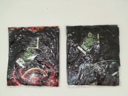 Set of 2 ROCK EAGLE Black T-shirt with round neck and cowboy pattern