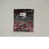 THE ROXX Black round neck t-shirt with rock band pattern