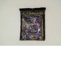 SUPER GLOW Black round neck t-shirt with finnick pattern