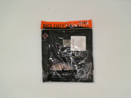 ROCK EAGLE Black round neck T-shirt with grim reaper pattern