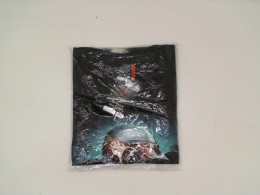 ROCK EAGLE Black round neck t-shirt with samurai grim reaper pattern ROCK EAGLE Black round neck t-shirt with samurai grim reaper pattern