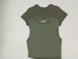 Set  of 2Green women's round neck shirt