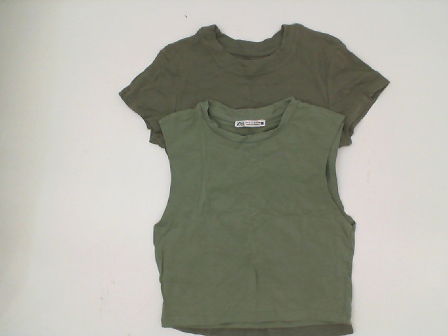 Set of 2Green women's round neck shirt Set of 2Green women's round neck shirt