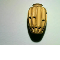 Carved bamboo vase