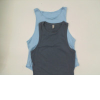 Set of 2 Women's blue and green round neck sleeveless shirt Set of 2 Women's blue and green round neck sleeveless shirt