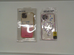 Set of 2 Gold and silver iPhone phone case