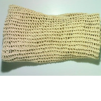 summer beach handmade paper straw string crochet handbag for woman
