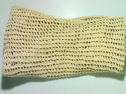 summer beach handmade paper straw string crochet handbag for woman