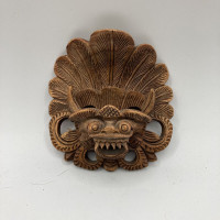 Wooden mask from Bali, wall decoration