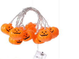 Halloween theme decoration lights 1.65m 10leds with LED pumpkin lights
