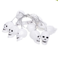 Halloween Decoration Cloth LED Light Ventilation Crescent Moon Skull Decoration