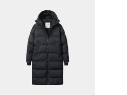 Black down jacket, long, women's Black down jacket, long, women's