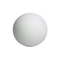 White plaster ball for creativity