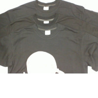 Set of 3 Black oversized round neck t-shirt with pattern Set of 3 Black oversized round neck t-shirt with pattern