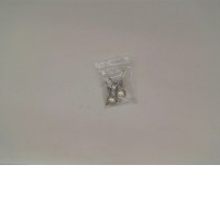 Silver earrings with beads