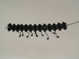 Black lace necklace