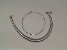 Set of 2 Silver necklace