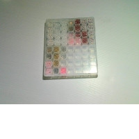 set of plastic elements for making crafts for children