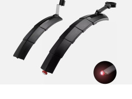 ROCKBROS Telescopic Bicycle Fenders Folding Bike MTB Front Rear Mudguards Light