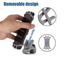 Universal Bicycle Mobile Phone Holder Silicone Rotating Dudukan Ponsel Sepeda Motorcycle Handlebar Holder for 4.0-6.0 inch Phones Universal Bicycle Mobile Phone Holder Silicone Rotating Dudukan Ponsel Sepeda Motorcycle Handlebar Holder for 4.0-6.0 inch Phones